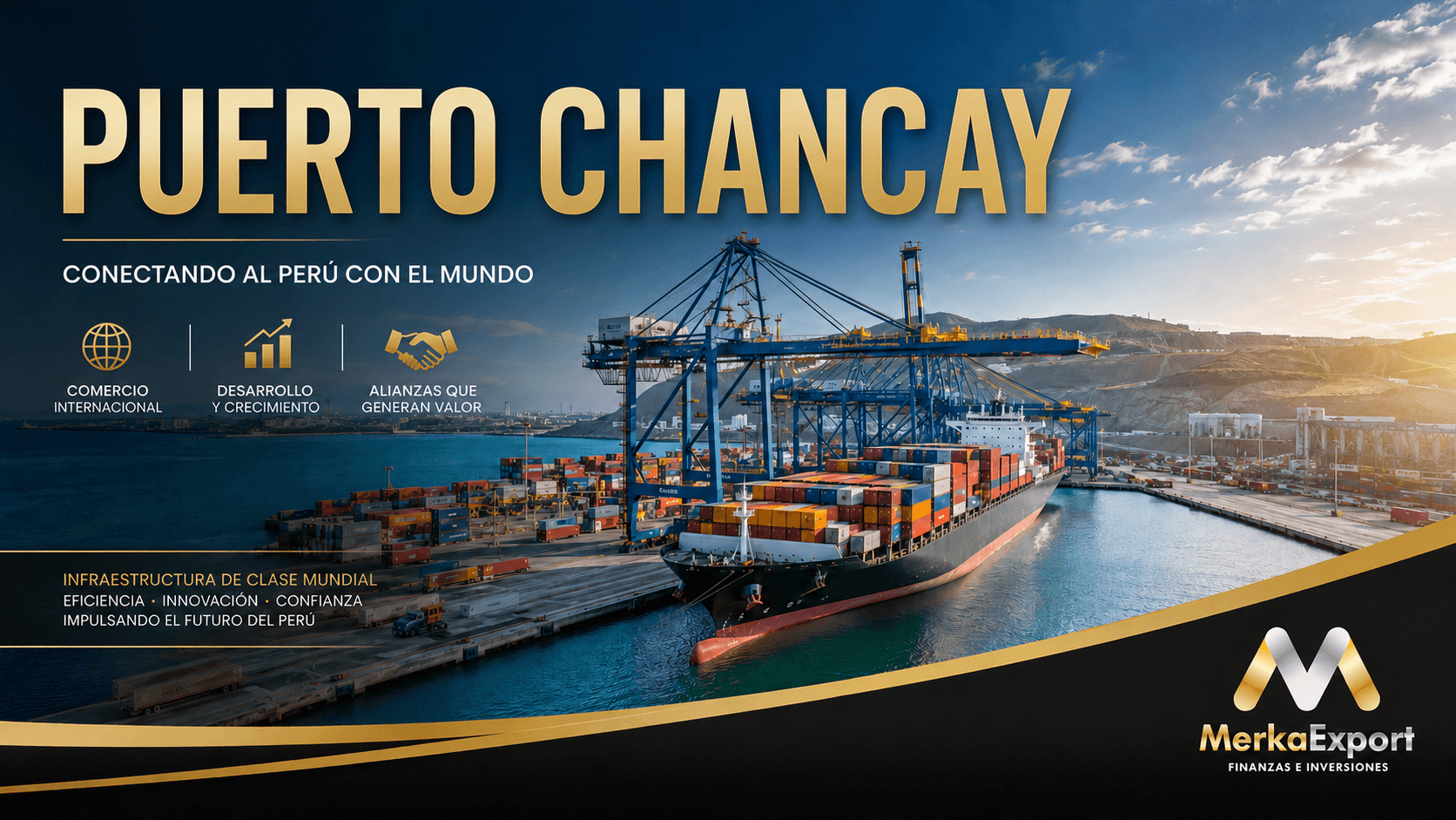 MERKAEXPORT junto al PUERTO CHANCAY preparado